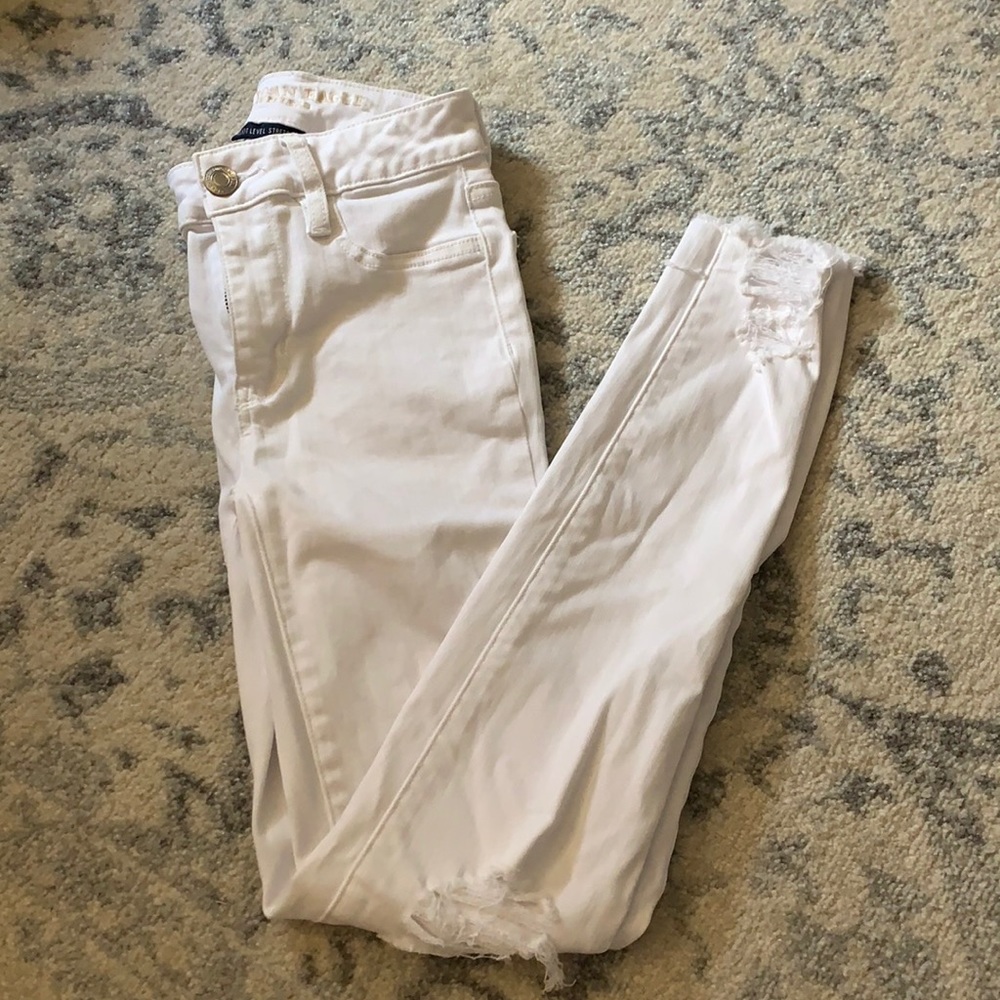 American eagle distressed skinny jeans